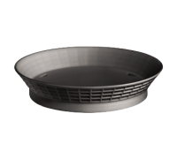 TABL-15759BK 9" Round Platter Basket with Base (Black)