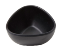AMME-TSCB2 2 oz. Triangular Bamboo Fiber Ramekin / Sauce Cup (Black)