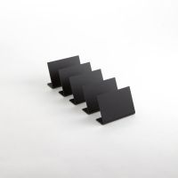 AMME-TBABLA8 2-7/8" x 2" Tabletop Chalkboard Set (Black)