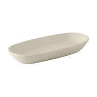 TUXT-BEZ-0921 9-1/4" x 4-1/4" Rectangular Relish Tray (American White/Eggshell)