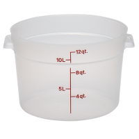 CAMB-RFS12PP190 12 Qt. Round Storage Container (Translucent)