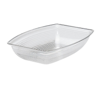 CAMB-RSB1014CW135 5 Qt. Rectangular Ribbed Bowl (Clear)- Camwear
