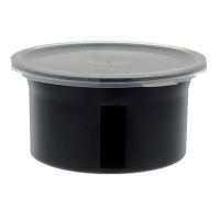 CARL-030003 .6 Qt. Crock with Lid (Black) - Classic