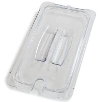 CARL-10271U07 Third-size Universal Notched Food Pan Lid (Clear) - StorPlus
