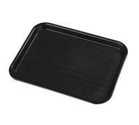 CARL-CT141803 17-7/8" x 14" Rectangular Tray (Black) - Cafe