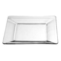 LIBB-1794708 10" Square Glass Dinner Plate - Tempo
