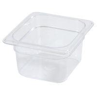 CARL-3068407 Sixth-size 4" Deep Food Pan (Clear) - StorPlus