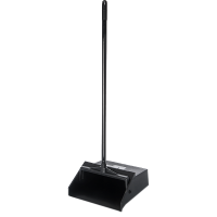 CARL-36141003 30" Upright Lobby Dust Pan (Black) - Duo-Pan