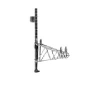 METR-33PDFK3 33-5/8"H Post & Mounting Brackets for Wall Mount - Super Erecta