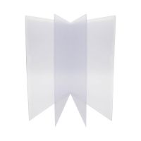 RISC-100 8.5X11 8-1/2" x 11" Single Pocket 2-View Menu Cover (Clear)