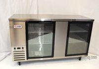 SATU-FBBB69G 69" Back Bar Cooler with 2 Glass Doors - FB Series