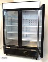 SATU-FBGM48F-B  54" 2-Section Reach-In Freezer Merchandiser - FB Series