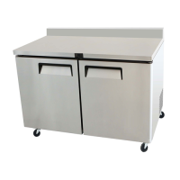 48.2" 2-Section Reach-In Worktop Refrigerator - FB Series