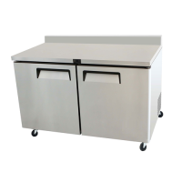 60.2" 2-Section Reach-In Worktop Refrigerator - FB Series