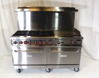 60" 6-Burner Natural Gas Range with 24" Griddle and 2 Ovens