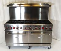 10-Burner Natural Gas Range with 2 Ovens