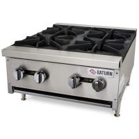 24" 4-Burner Gas Countertop Hotplate - HDC Series