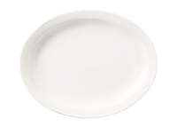 WTI-740-901-219  9-1/2" x 7-3/4" Oval Platter (Cream White) - Porcelana