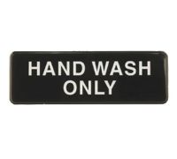 TABL-394554 3" x 9" Sign (Hand Wash Only)