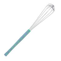 VOLL-47097 24" French Whip (Aqua Nylon Handle)