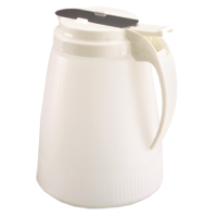 VOLL-4748-18 48 oz. Syrup Server (White) - Dripcut