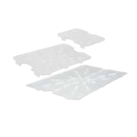 WINC-SP79DS Ninth-size Drain Shelf (Clear) - Poly-Ware