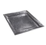 AMME-HMSQ20 20" x 20" Square Serving Tray (Hammered Finish)
