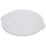 CARL-34103302 32 Gal. Waste Container Lid (White) - Bronco