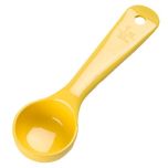 CARL-492104 1 oz. Solid Portion Spoon (Yellow) - Measure Misers