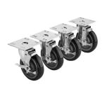 KROW-28-111S 5" Plate Casters with Brakes