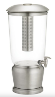 TABL-85 5 Gal. Stainless Single Beverage Dispenser w/Infuser & Ice Core
