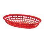 TABL-1074R 9-3/8" x 6" Oval Basket (Red) - Classic