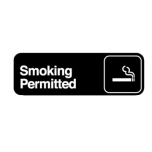 TABL-394514 3" x 9" Sign (Smoking Permitted)
