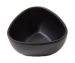 AMME-TSCB2 2 oz. Triangular Bamboo Fiber Ramekin / Sauce Cup (Black)