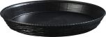 CARL-652603 12" Round Wicker Basket (Black) - WeaveWear