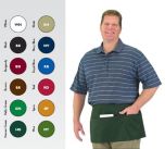 BVT-605WAFH-WH 12" x 24" Front-of-the House Waist Apron (White)