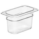 CAMB-94CW135 Ninth-size 4" Deep Food Pan (Clear) - Camwear