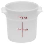 CAMB-RFS1148 1 Qt. Round Storage Container (Natural White)