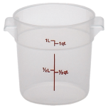 CAMB-RFS1PP190 1 Qt. Round Storage Container (Translucent)