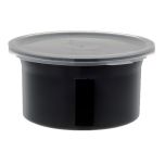 CARL-030003 .6 Qt. Crock with Lid (Black) - Classic