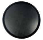 CARL-1600GL004 16-7/16" Round Serving Tray (Black) - GripLite