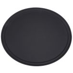 CARL-2700GR2004 27-1/16" x 22-5/16" Oval Serving Tray (Black) - Griptite