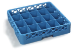 CARL-RC2014 *SPECIAL* Full-size 20-Compartment Dishwasher Cup Rack (Blue) - OptiClean