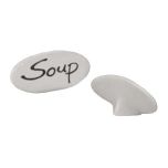 DIVC-DC800 4-3/8" x 2" Erasable Ceramic Buffet Tags