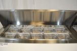 72.7" 2-Section Refrigerated Sandwich/Salad Top Prep Table - FB Series