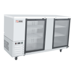 59" Back Bar Cooler with 2 Glass Doors - FB Series