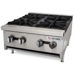 24" 4-Burner Gas Countertop Hotplate - HDC Series