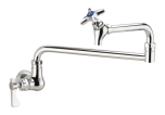 KROW-16-181L Wall-Mount Pot Filler Faucet with 18" Spout - Royal Series