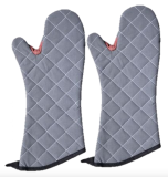 SJCR-800FG15-BK 15" Oven Mitts - Range up to 450F (Black) - BestGuard