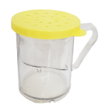 CAMB-96SKRC135 10 oz. Cheese Shaker/Dredge (Yellow Lid) - Camwear